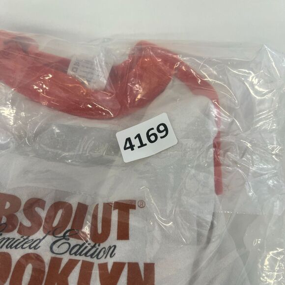 Absolut Limited Edition Brooklyn 3/4 Sleeve Baseball Tee Augusta Sportswear XL - Picture 11 of 11